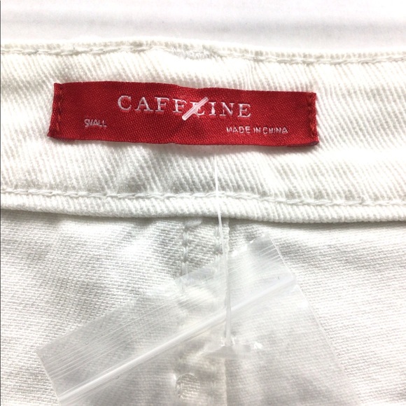Caffeine women’s white distressed skinny frayed released hemline denim jeans. - Picture 3 of 12